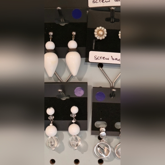 Vintage Earring Bundle | Screw Back, Sterling 925, Statement & Stud Mix - Picture 7 of 8